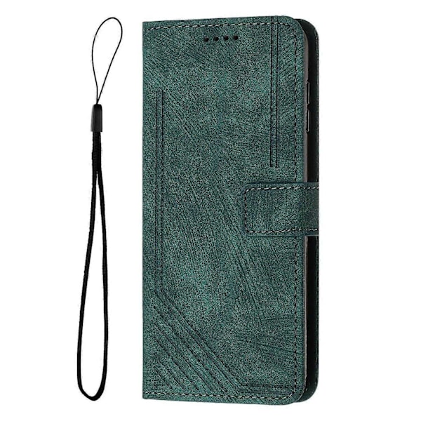 Fodral Kompatibelt med Samsung Galaxy A32 5G Magnetiskt Stänk- och Reptåligt Läder Flipfodral Kompatibelt med Samsung Galaxy A32 5G Fodral - Perfekt Green