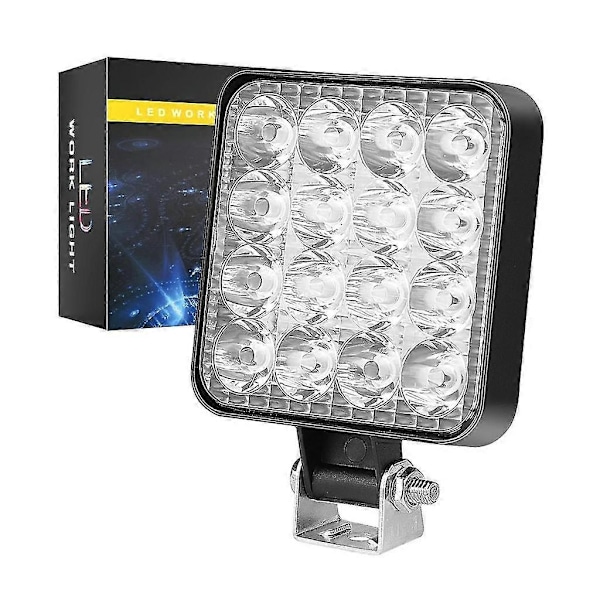 Arbejdslys 48w Led Forlygte Flood Spot Lampe Vandtæt til Off-road Lastbil Båd - Perfekt White