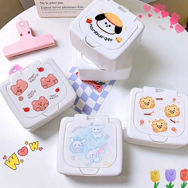 Kawaii Sanrioed Desktop Storage Box Cartoon Storage Box Bomull - Perfet A2