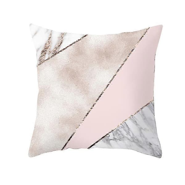 Marmor Kollektion Dekorativt Örngott Rosa Kuddfodral - Perfekt 1