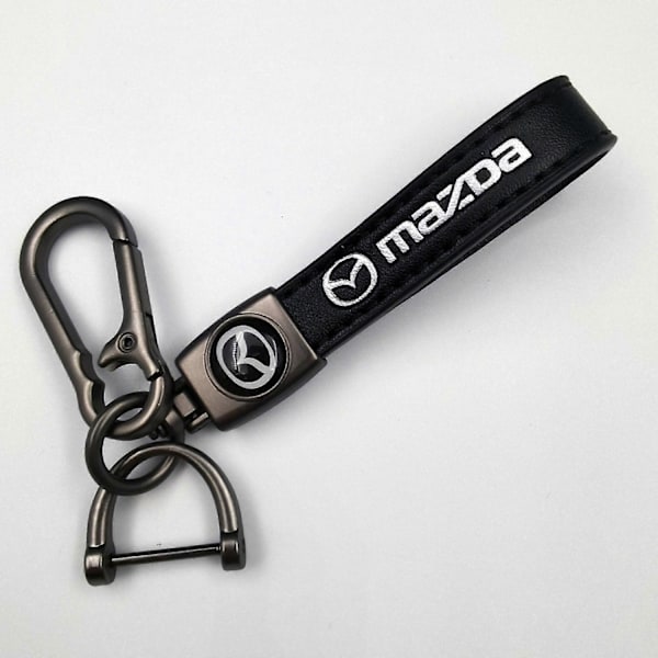 Bil Cykel Nyckelring Metallfinish | Kraftig Nyckelkedja | Nyckelring och Krokbeslag - Perfekt Silver Hardware Mazda