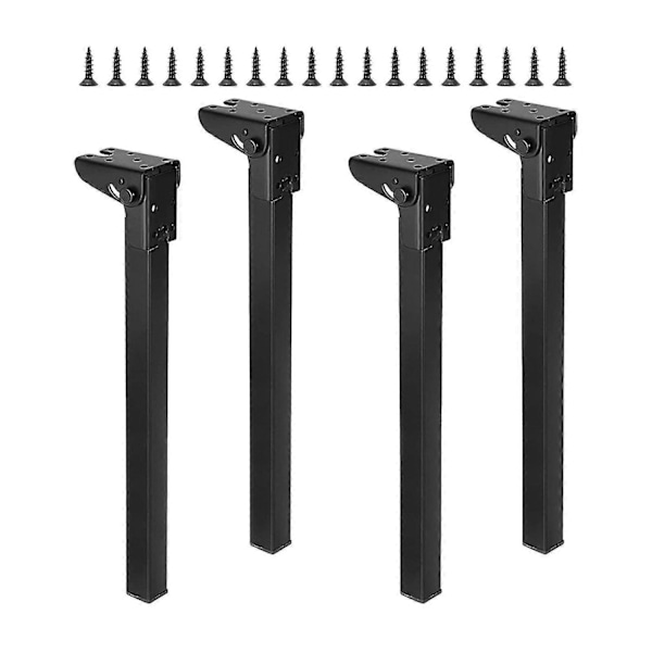 4 stk. Sammenleggbare bordben, sammenleggbare bordben, multifunksjonelle, portable, stabile for nattbord, benk, datamaskinbord - Perfekt Height 40cm