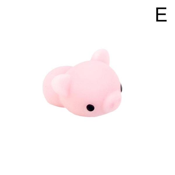Søt Squishy Mochi Animal Stress Relief Leker Myk TPR Squeeze Pi - Perfet pink pig