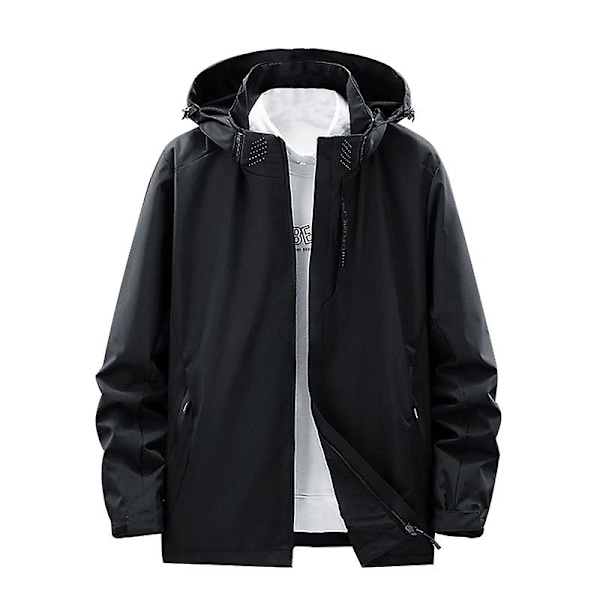 Vedenpitävä ja tuulenpitävä rento urheiluvaellus takki - Perfet Black XL