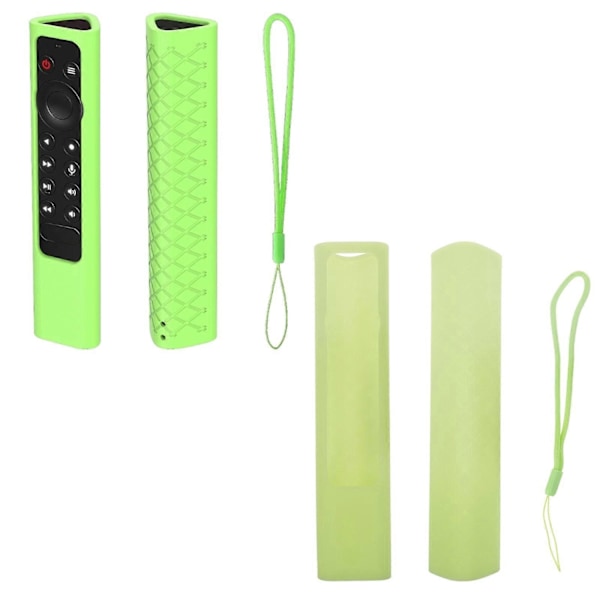 Silikone Beskyttende Controller Sleeves Cases Kompatible med NVIDIA Shield TV Pro Fjernbetjenings Cases Hudvenligt Cover Pung Sort-Perfet blue