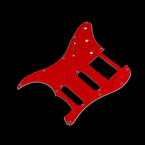 Flerfärgad 11-håls SSH Gitarrplektrumskydd Reptålig Platt Kompatibel med ST SQ Elgitarrer 3-lagers SSH Gitarrplektrumskydd Gitarrdelar-Perfekt blue pearl