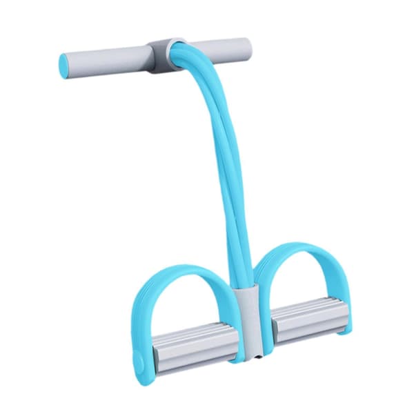 Elastisk Pedal Trækker Modstandsbånd Træk Yoga Spændingsreb til Ryg Mave Lilla-Perfet Blue Grey
