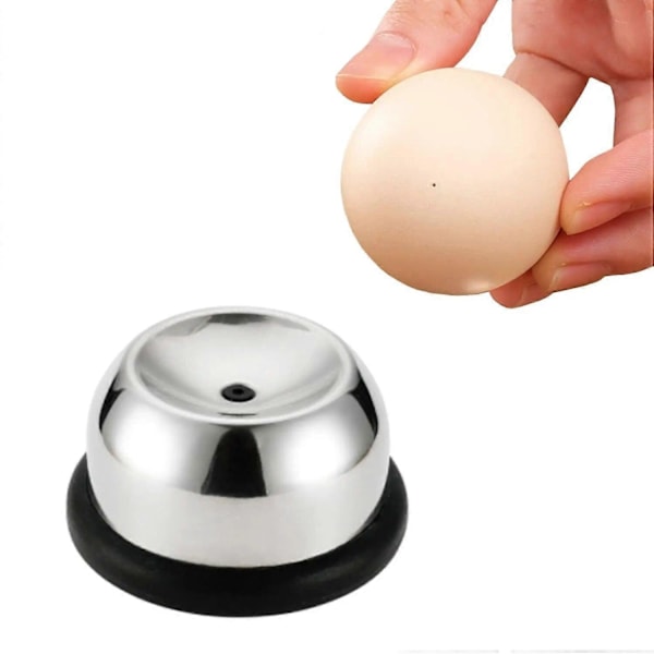 Egglegg, Egg Piercer, Rustfritt Stål Nål Egg Hull Puncher Egg Pocher Endurance Hull Separator Bakeri Kjøkkenverktøy-Perfekt black
