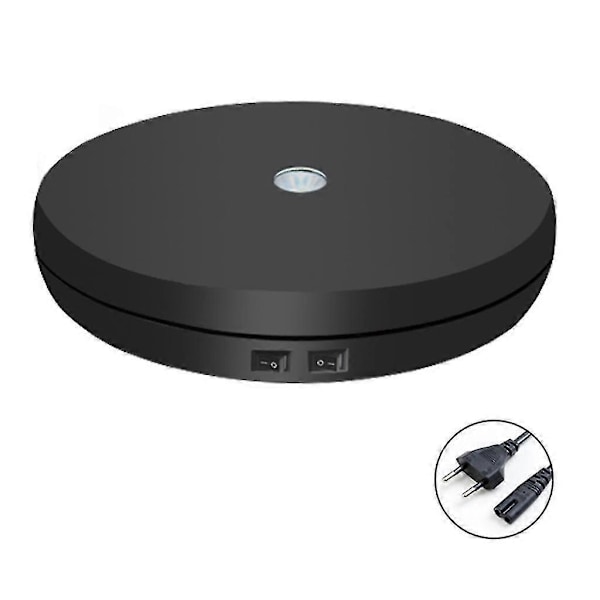 Smart laddningsbar justerbar hastighet elektrisk skivspelare 360 grader 110/220v-Perfet Black European standard 220V