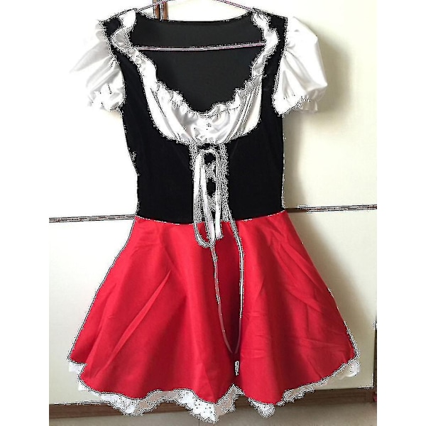 Xs-6xl Deluxe Voksen Lille Rød Hætte Kostume med Kappe Kvinder Forklædning Halloween Fest Prinsesse Flot Kjole -QH-Perfet XL-Red Riding Hood