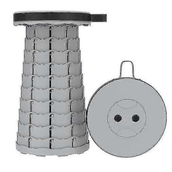 Päivitetty versio kokoontaitettava jakkara, teleskooppijakkara kaikkiin tarkoituksiin grey
