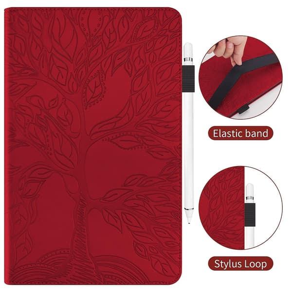 Life Tree Tabletveske Kompatibel med iPad Pro 12.9 2022 / 2021 / 2020 - Perfekt Red