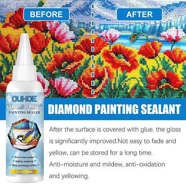 Diamond painting Konst Hantverk Målningar Pussel Tätningsmedel 100ml - Perfet 100ML