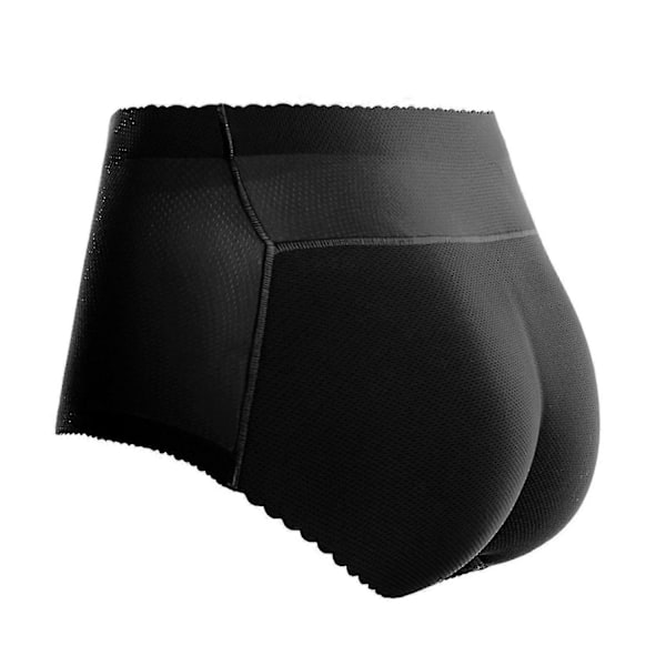 Dame Rumpe Løfter Polstrede Truser Sømløs Hofteforsterker Kroppsformer Undertøy Truser for Kvinner-Perfet Black 123  1 XL
