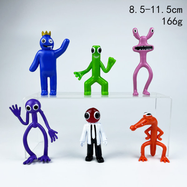 6st Rainbow Friends Actionfigurer Leksaker Barn Xmas Doll Presenter - Perfet