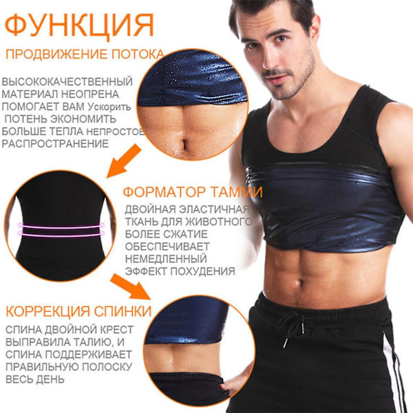 Mænd Slankende Body Shaper Gynecomastia T-shirt Compression Posture Correction Vest 2023 Ny - Perfet Black S-M