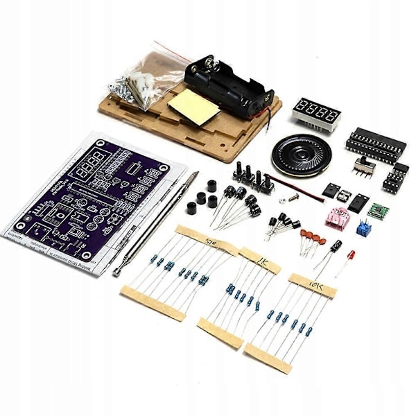 FM Radio Digitalt Display med Kabinett DIY Kit-Perfekt