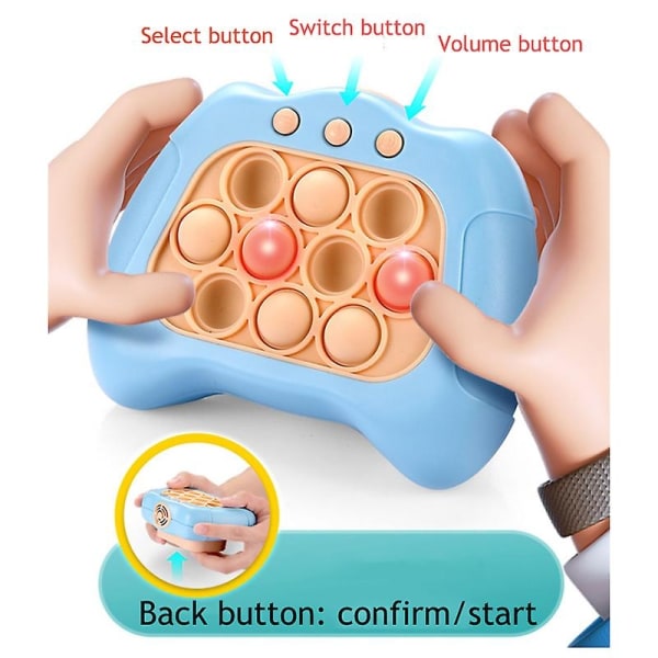 Quick Push Pop Fidget Leker Spillemaskiner for gutter og jenter Quick Push Bubble Stress Relief Sensoriske Leker Barn Bursdagsgaver - Perfet