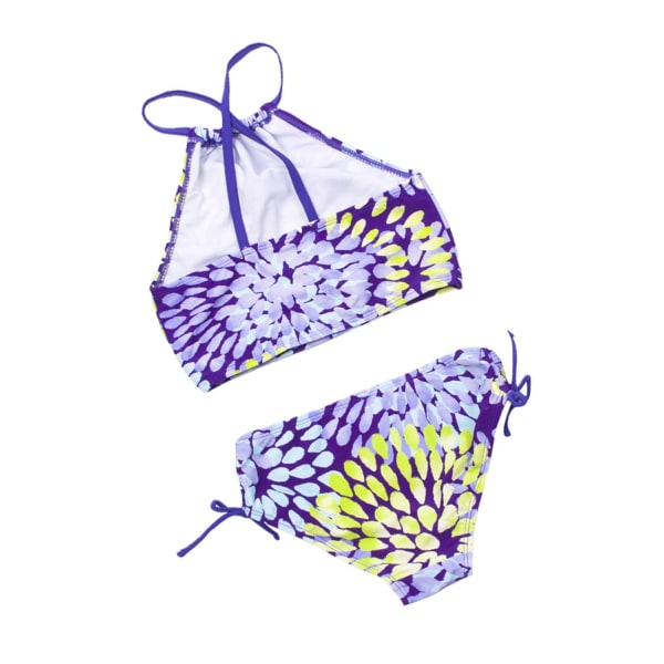 Diconna Badetøj til børn Badedragt Sommer Børn Biquini Infantil Badetøj Børn Piger Bikinisæt - Perfet purple 11-12years