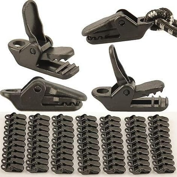 70 stk Clip de Fixation Bache Auvent, Clips de Verrouillage Clips de Bache Clips Toile de Tente en Li - Perfet null none
