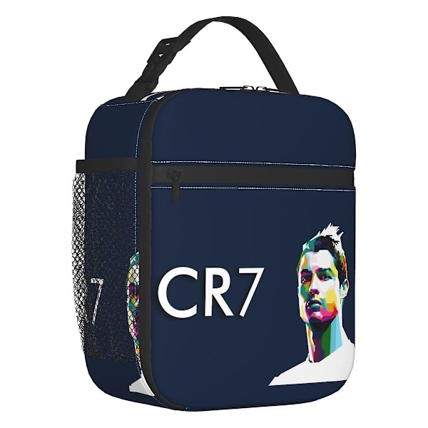 Cr7 Fodbold Isoleret Madpakke Kvinder Genanvendelig Ronaldos Fodbold Isoleret Kølet Madkasse Kontor Picnic Rejse - Perfekt 6