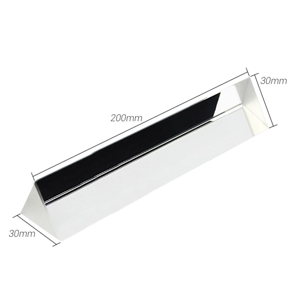 30mm Likesidet Prisme Optisk Glass Triangulært Prisme Trippel Prisme-Perfekt 30x30x200