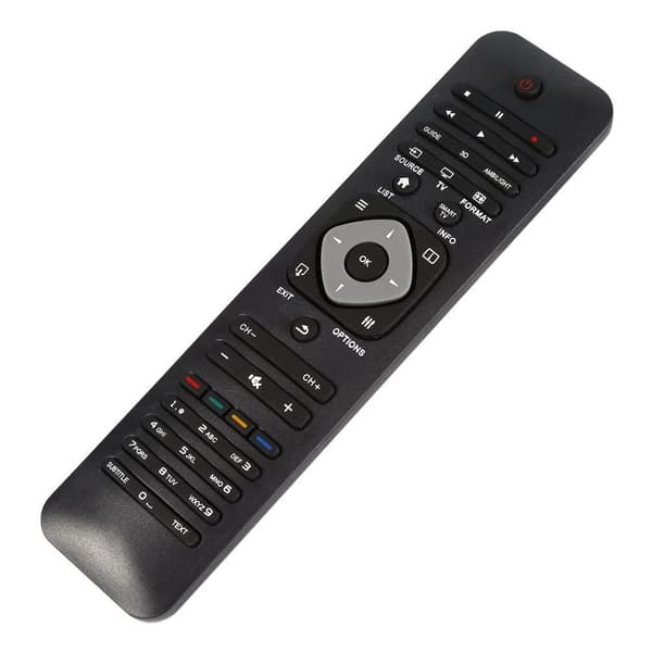 Yleiskäyttöinen älytelevisio-kaukosäädin Philipsille - Perfet black one size