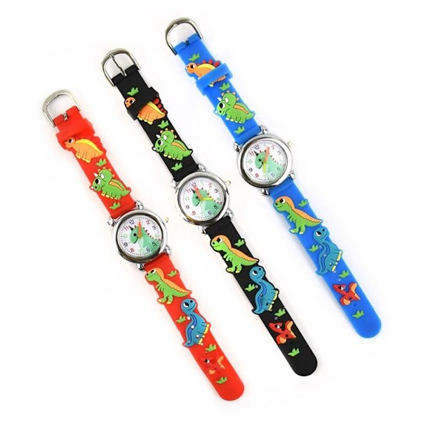 Perfekt armbandsur Dinosaur - Perfet Blå