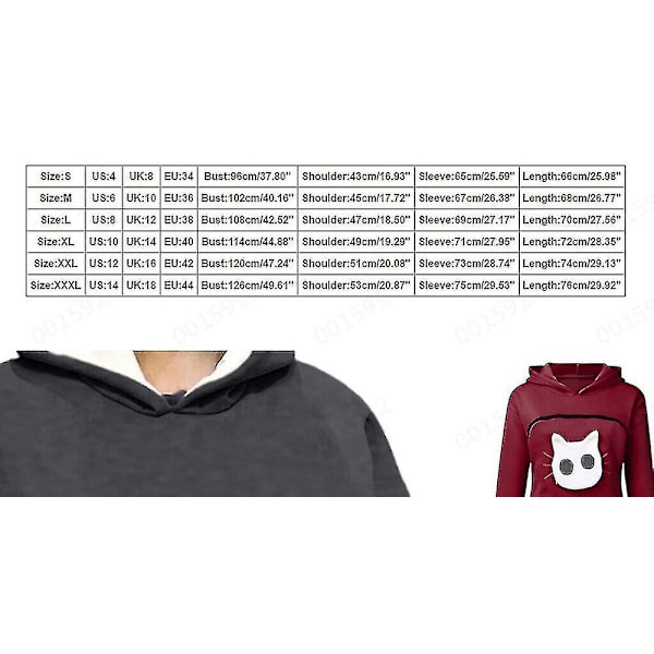 Sweatshirt Hoodie med Paw-Tryk - Lomme-Hoodie til Kæledyr Apricot M