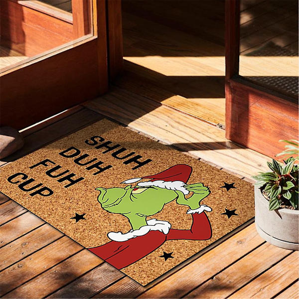 Grinch Juldörrmatta Inomhus Utomhus Matta Golvmatta Julfestival Dekoration Presenter-Perfekt F