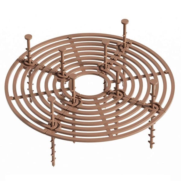 Blomkruka Läcksäker Skydd Universal Justerbar-Räls Halkfri Fast Staket-Perfekt Globe Coffee Small Size