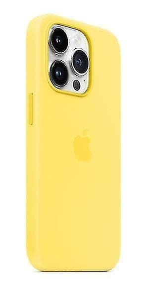 Silikonskal Kompatibelt med Iphone 14pro-Perfekt Canary Yellow