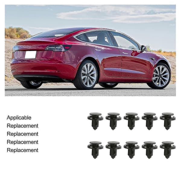 Erstatningsclips Kompatible med Tesla Model 3 Y S X - 10 STK 1006521 00-Perfekt