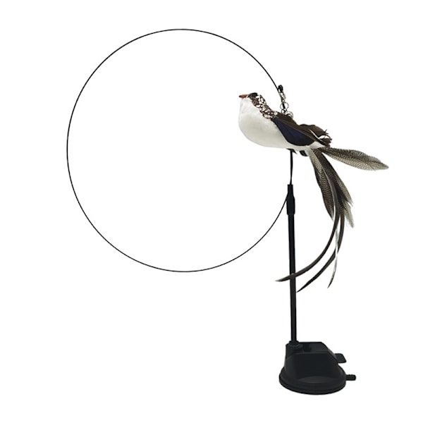 Simulation Bird Interactive Cat Stick Toy med sugkopp - Perfet A12