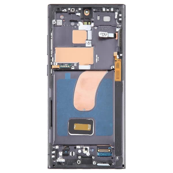 C-klasse LCD-skærm og touchpanel-samling + ramme (TFT-sort) til Samsung Galaxy S23 Ultra S918 0 0