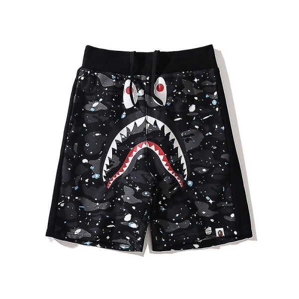 Bape shark head shorts til mænd Y - Perfet black XL(175-180CM)