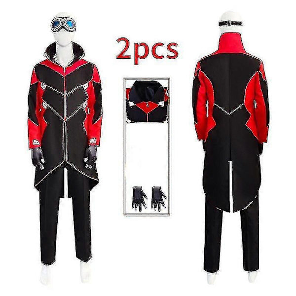 Dr Eggman Et Pants Kostym Herrar Ivo Nik Trench Uniform Glasögon Gs Kläder-Perfet 2pcs M