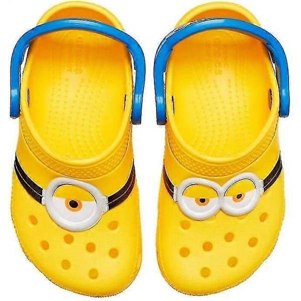 Barne-Minions Strandtøfler Sandaler Casual Sko Klomper Søt Gul Unisex - Perfet J3 22cm