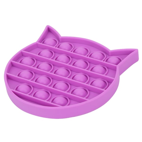 Pop it Fidget Toy Push Bubble Sensory Lelu Stressipallo Lasten Peli - Perfet Purple - Cat