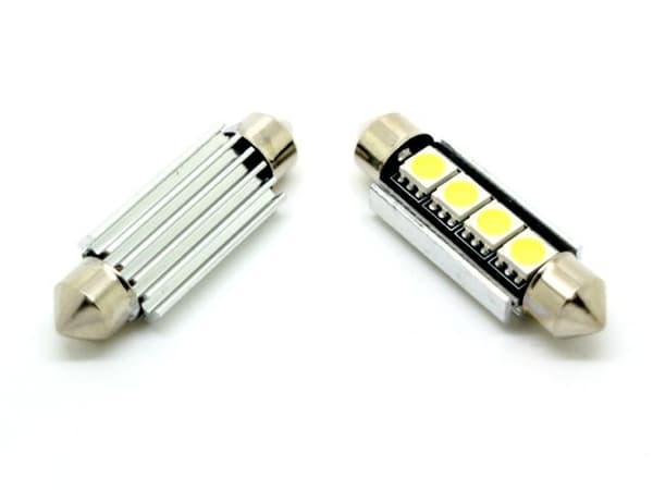 C5W Canbus 41mm rød Led flomlys SV.5 - Perfekt 41mm Röd 2-pack