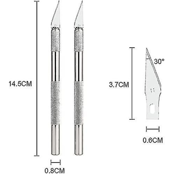 CNE Scalpel Precision Work Cutter 2 Avec 42 Lames Pour - Perfet