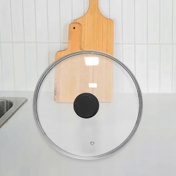 Glaslåg, Diameter 34 cm, til Udskifteligt Låg. Universal Låg-Perfekt