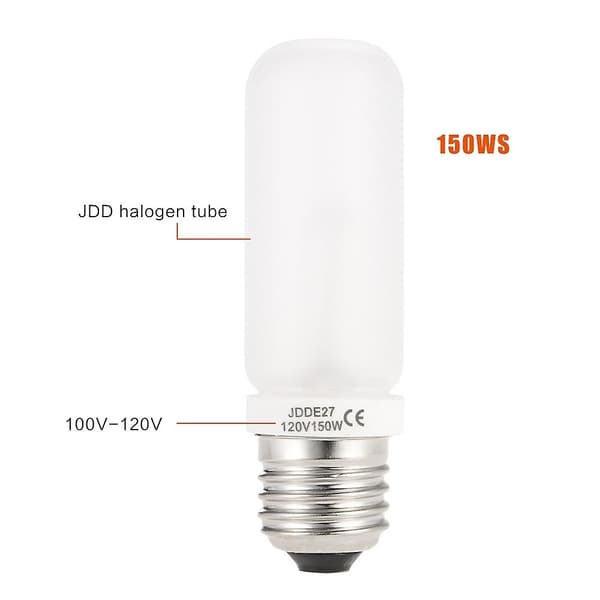 JDD E27/E26 150W 2800K Studio Strobe Fotografering Blits Modellering Lysrør Lampe Pære 100V-130V-Perfekt 1