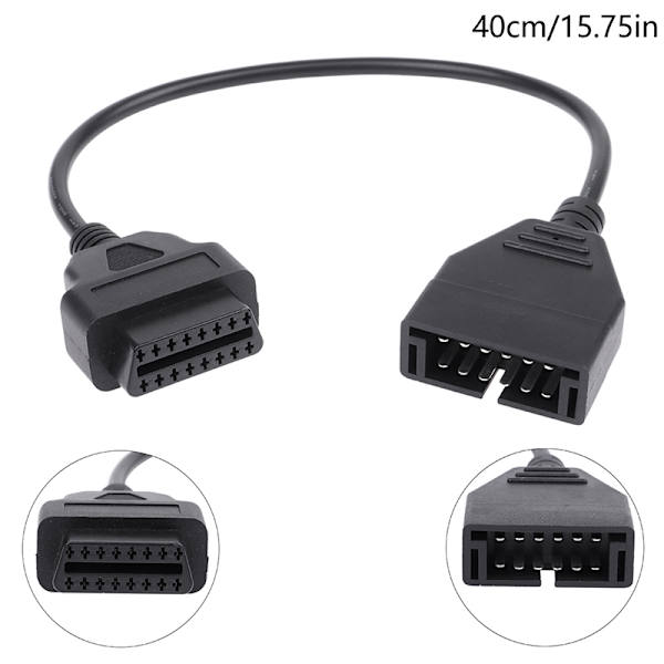 12Pin OBD1 til 16Pin OBD2 Converter Adapter Kabel til GM-diagnose - Perfet