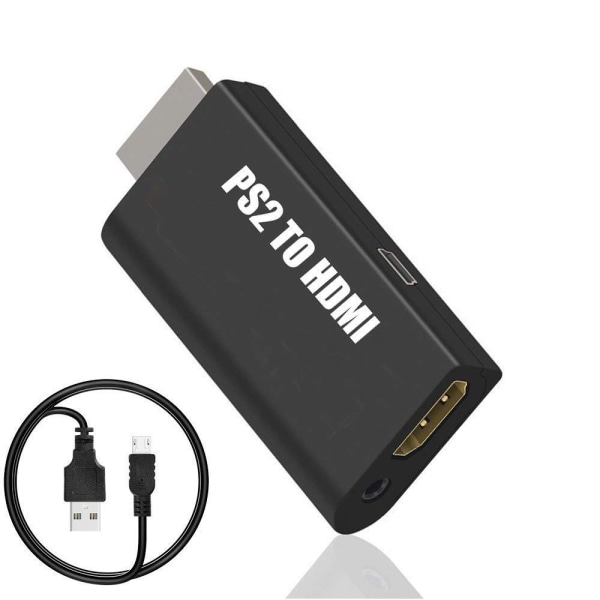 PS2-HDMI-sovitin 3,5 mm:n äänilähdöllä HDTV/HDMI-näytöille - Perfet