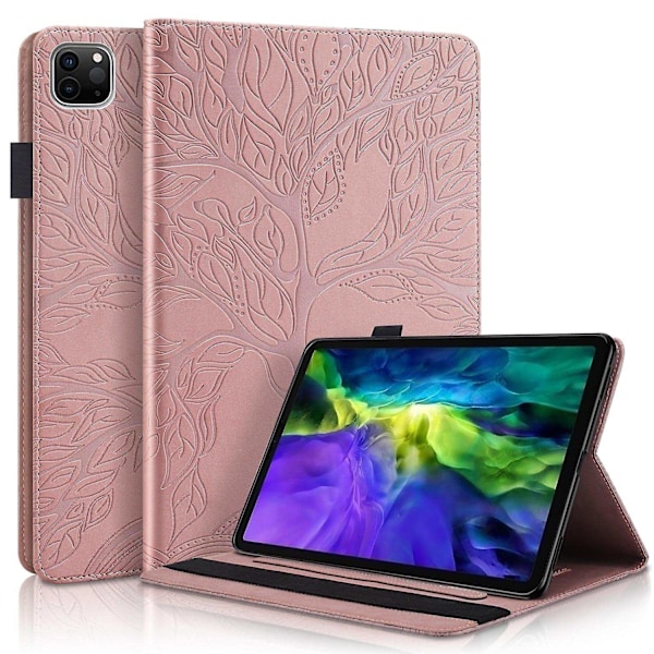 Life Tree Tablet Fodral Kompatibelt med iPad Pro 12.9 2022 / 2021 / 2020 - Perfekt Rose Gold