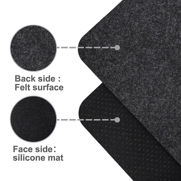 Lämmönkestävä matto ilmakeittimeen, 2 kpl lämmönkestävä tyyny työtasoa suojaava matto Kahvinkeitin matto - Perfet