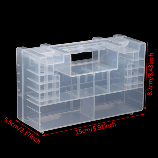 Plast batterilåda förvaringsväska Case Organizer - Perfet