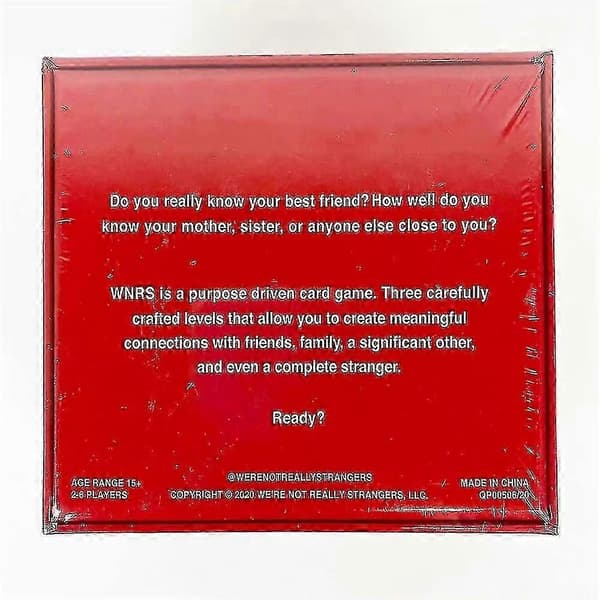 We're Not Really Strangers: Kortspill for voksne for meningsfulle samtaler - Perfekt
