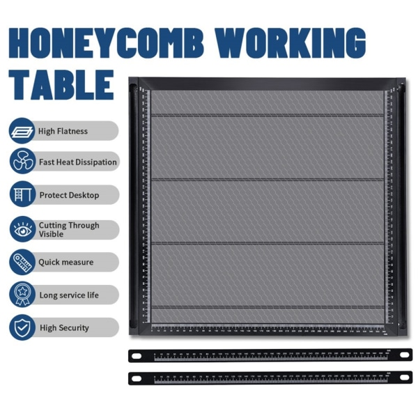 Honeycomb Laser Bed Hunajakenno työpöytä laserleikkurille Kaivertaja Honeycomb Cut Table Laserleikkauskaiverrus - Perfet 4 3030